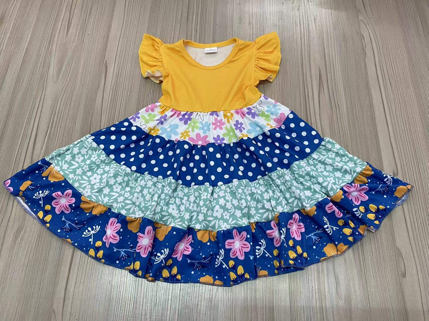 Sunshine Blooms Ruffle Dress