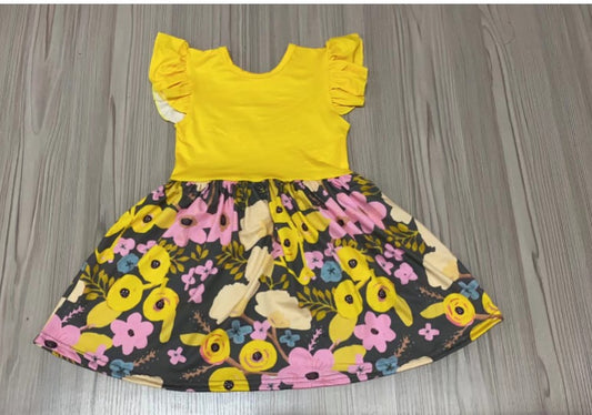 Yellow flower dress